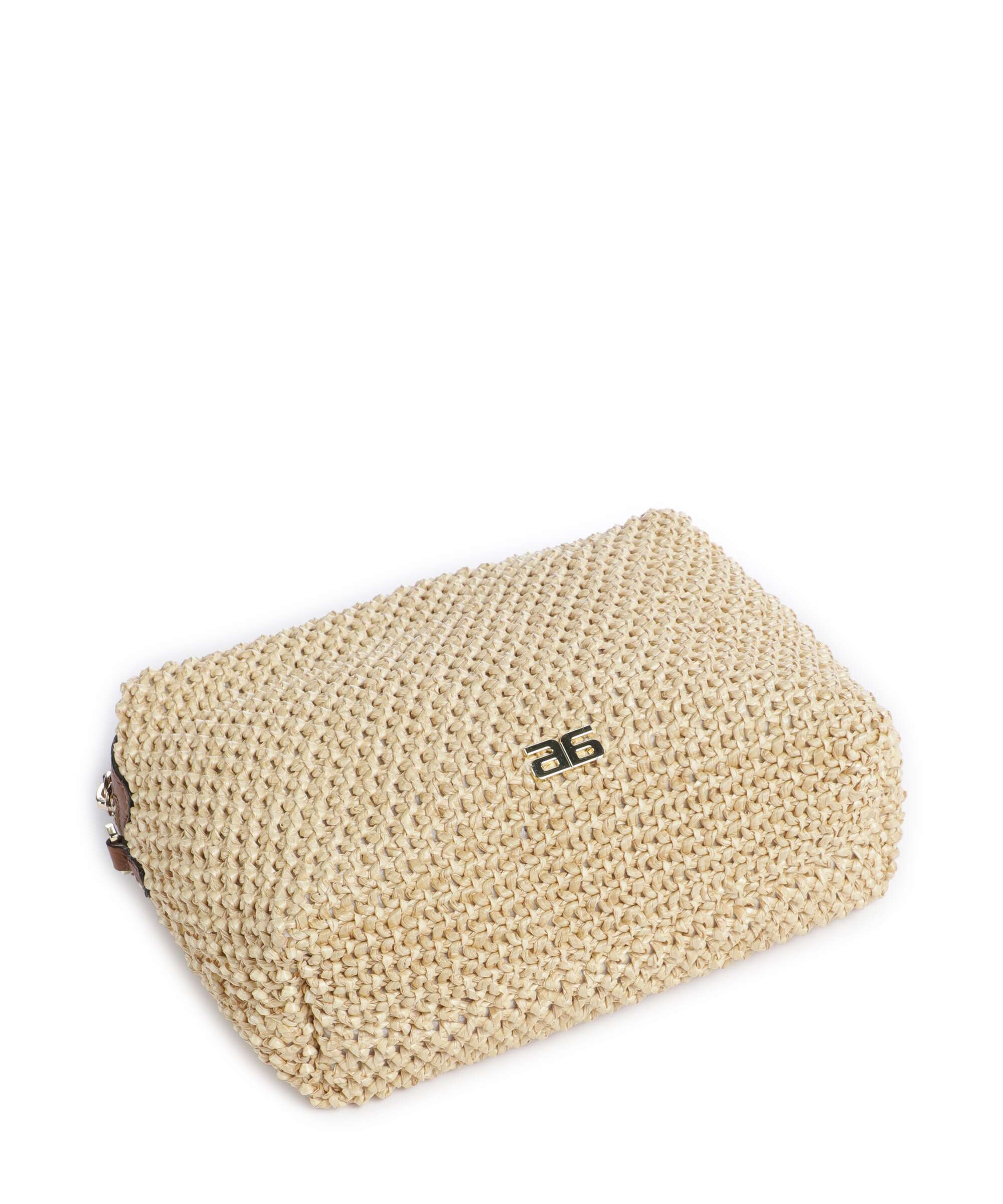 Abro Maglia Raffia Kaia Crossbody bag natural/nut