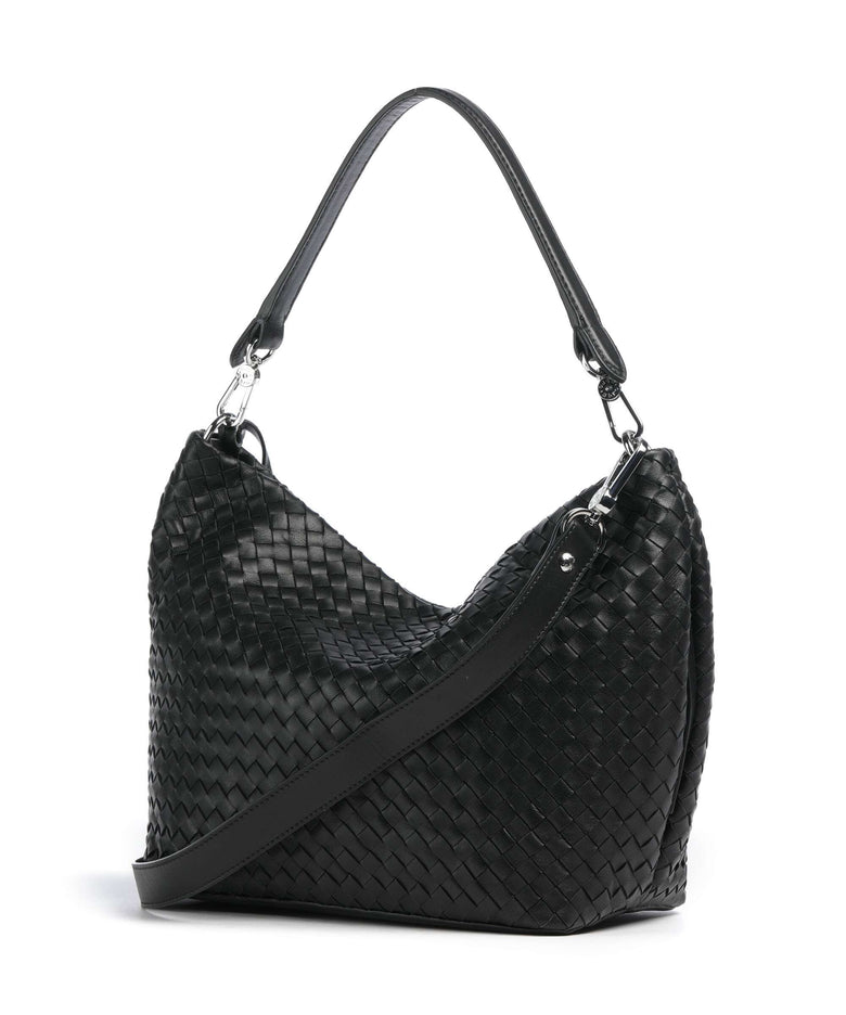 Abro Piuma Ebony Hobo bag black/nickel