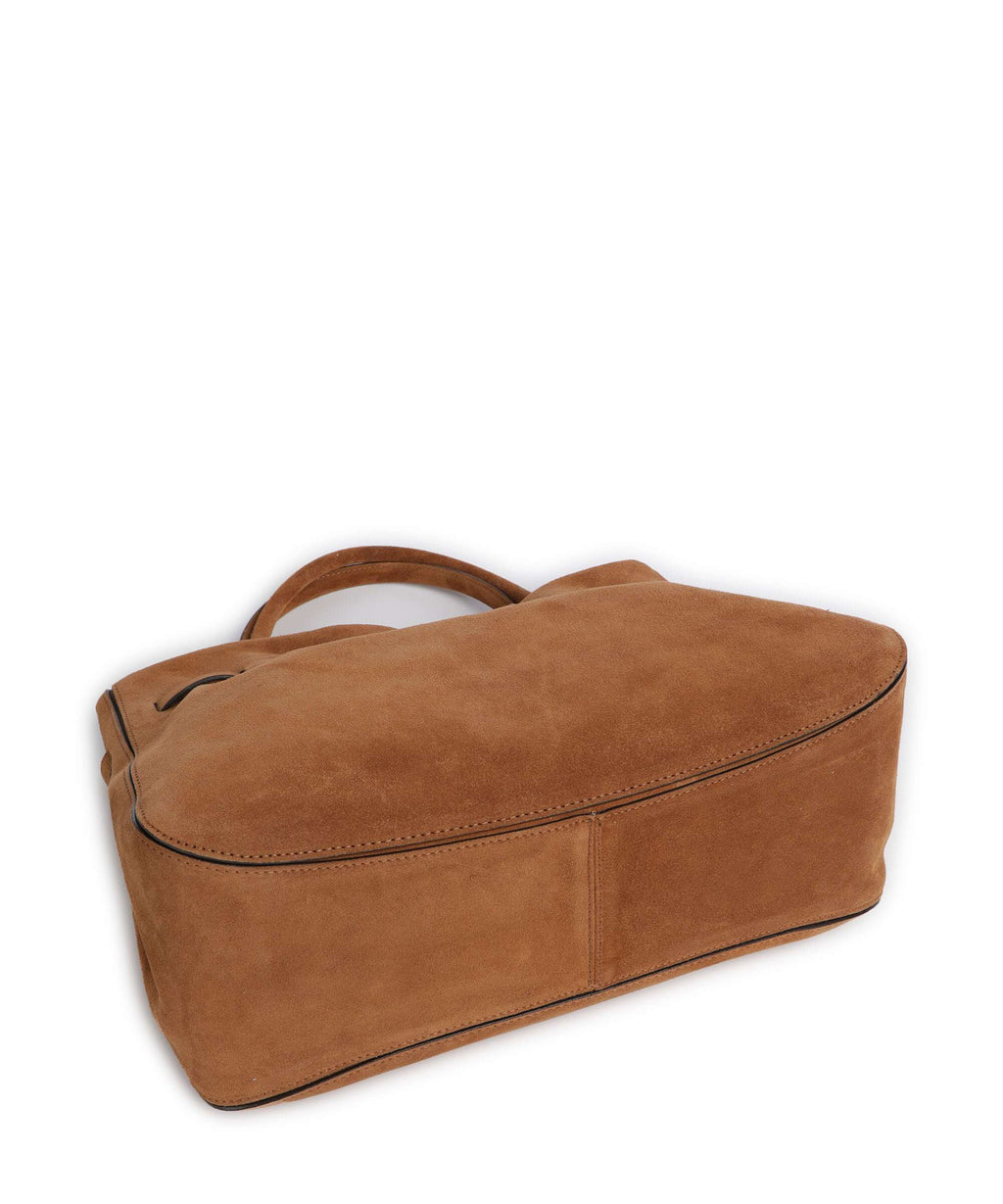 Abro Suede Jill Handbag cuoio