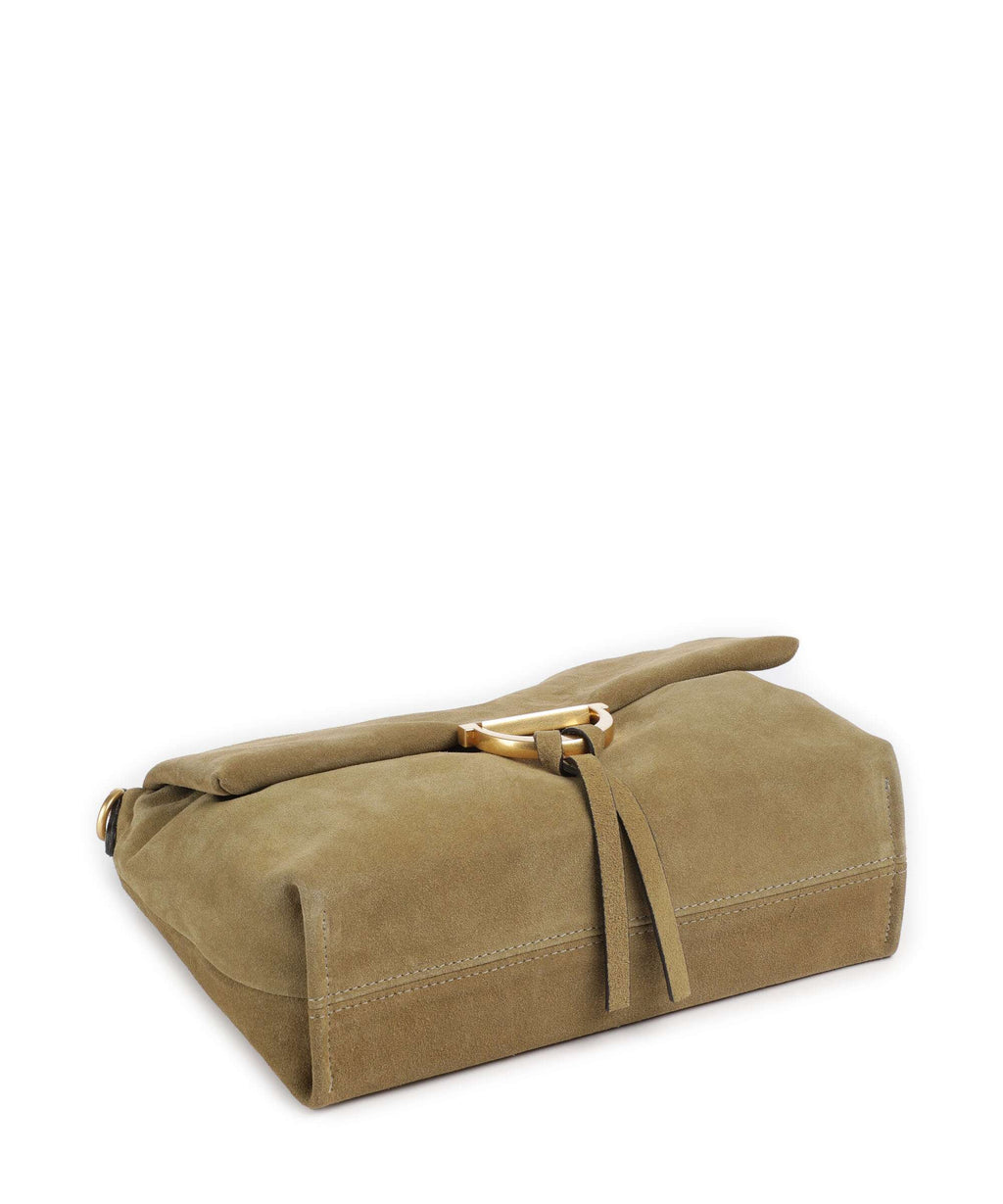 Abro Suede Temi Medium Shoulder bag mud