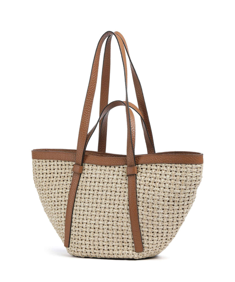 Abro Raffia Cordino Cosmo Medium Tote bag caramel/cognac