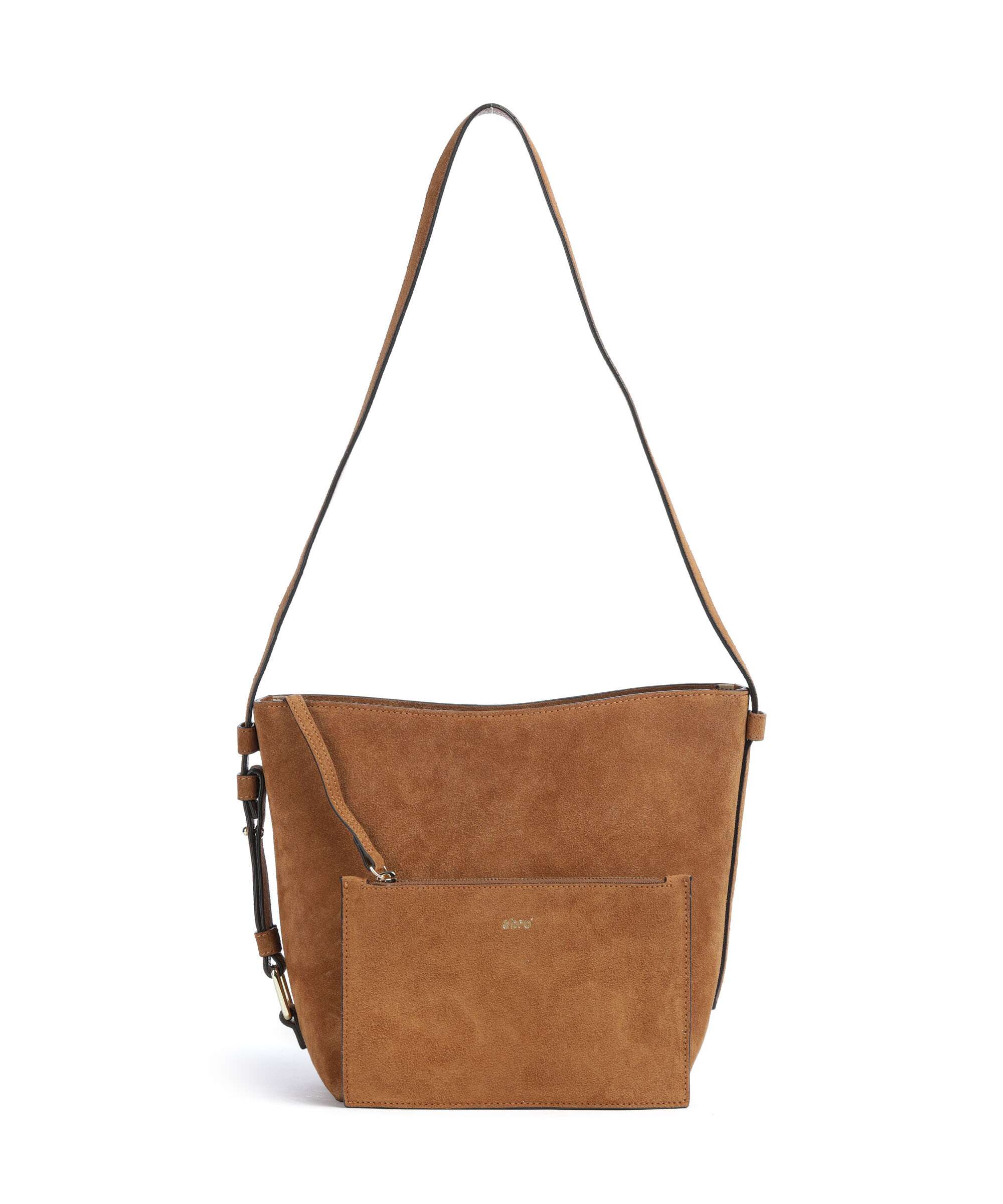 Abro Suede Cosmo Crossbody bag cuoio