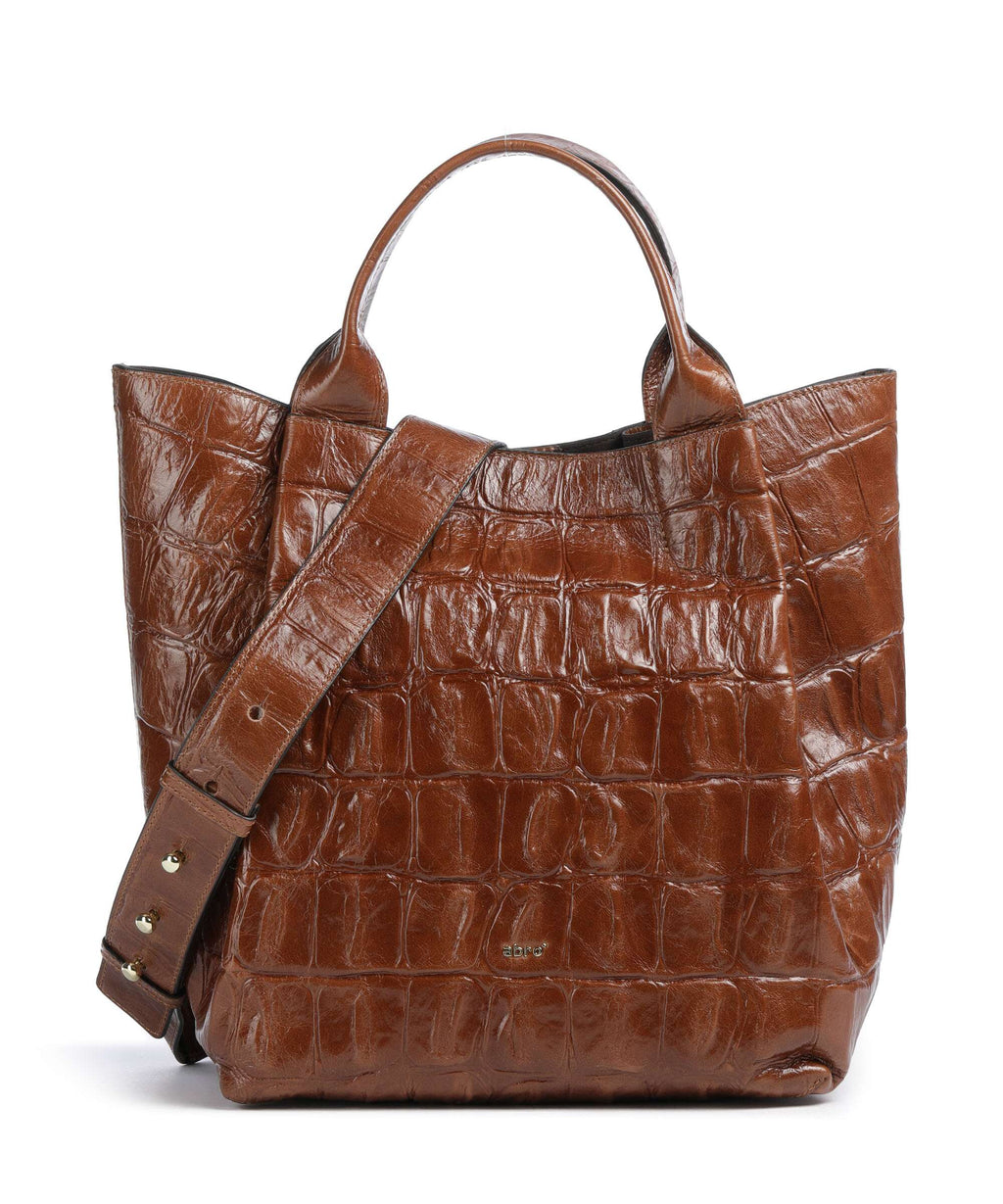Abro Maxi Cocco Essential Medium Handbag caramel/cognac