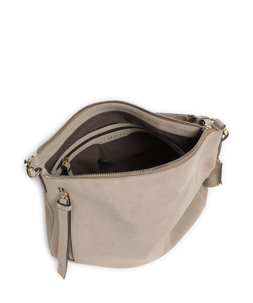 Abro Suede Juna Small Hobo bag siena