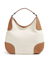 Abro Super Drill Open Air Hobo bag ivory/cuoio