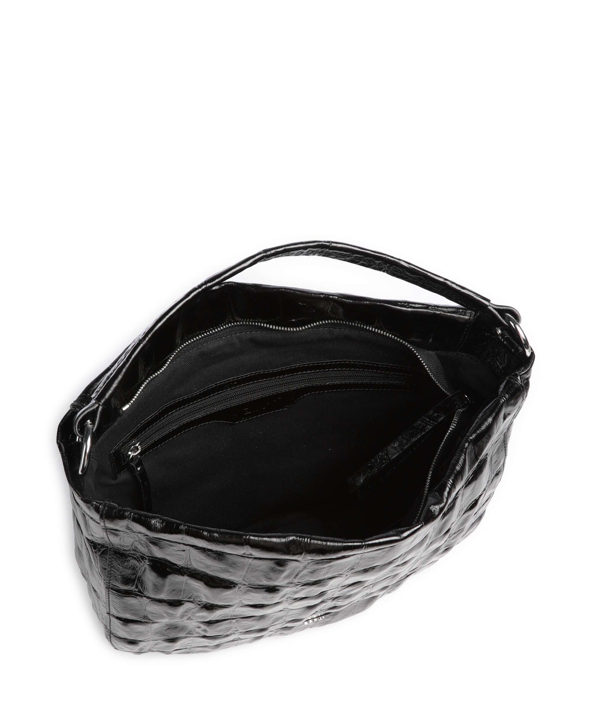 Abro Maxi Cocco Mia Hobo bag black/nickel