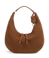 Abro Suede Nana Small Hobo tas cuoio