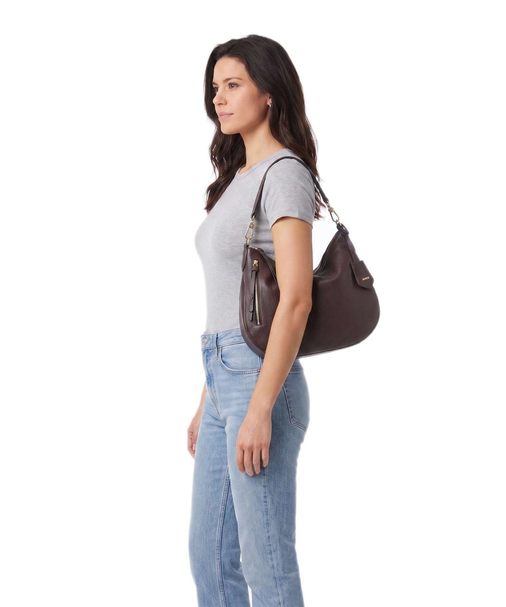 Abro Adria Juna Small Hobo bag burgundy