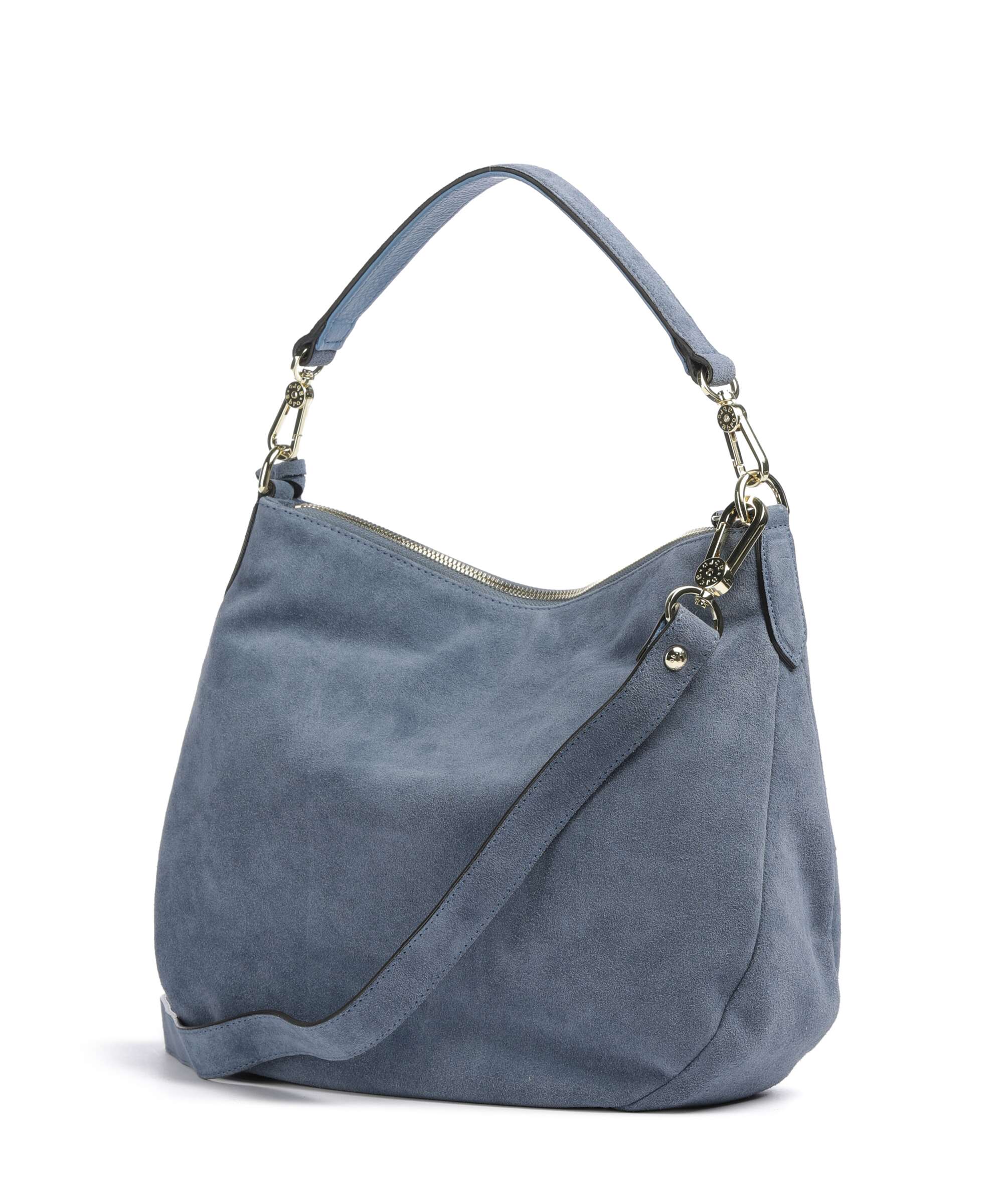 Abro Suede Juna Small Hobo bag jeans