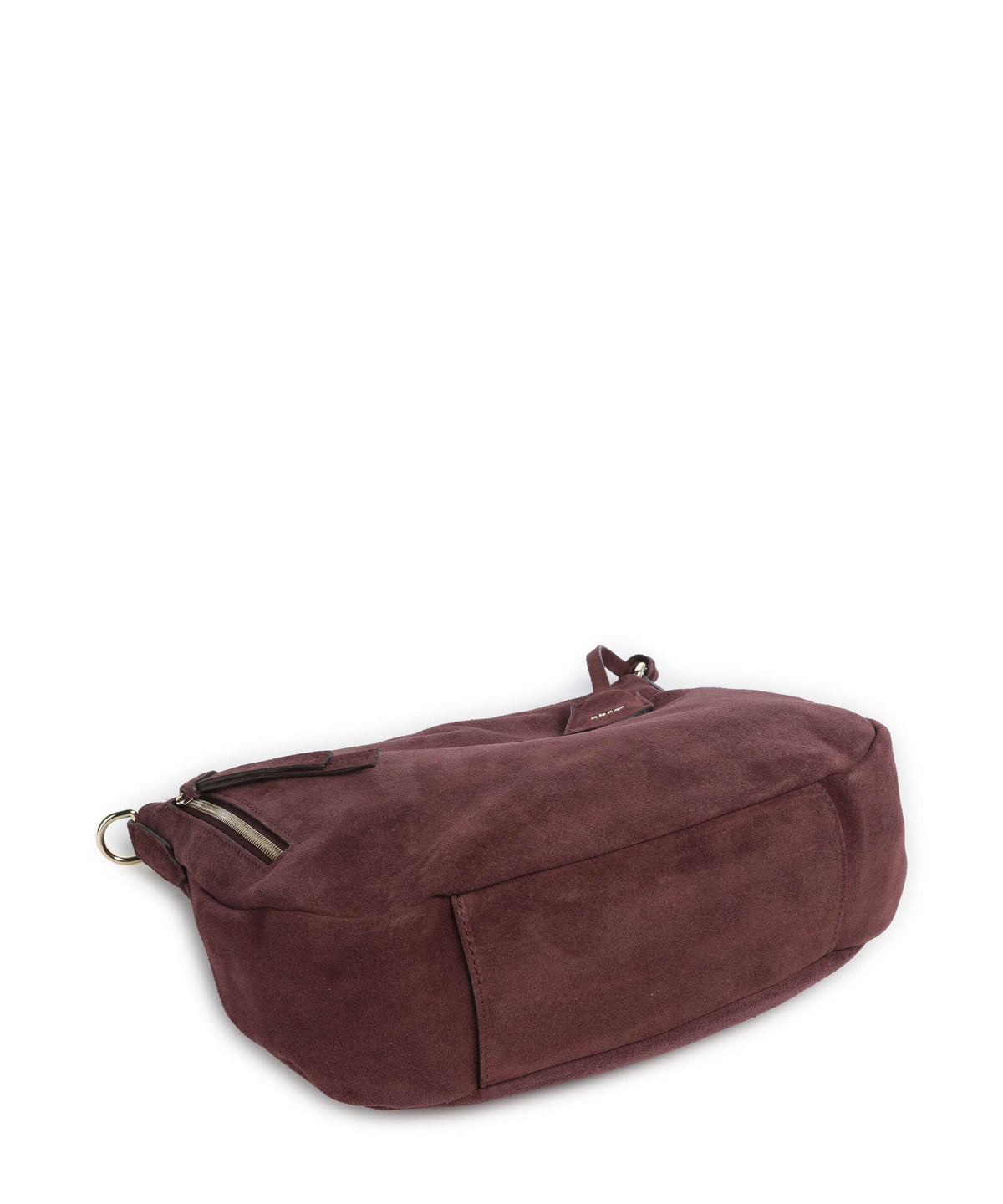 Abro Suede Juna Small Hobo bag burgundy