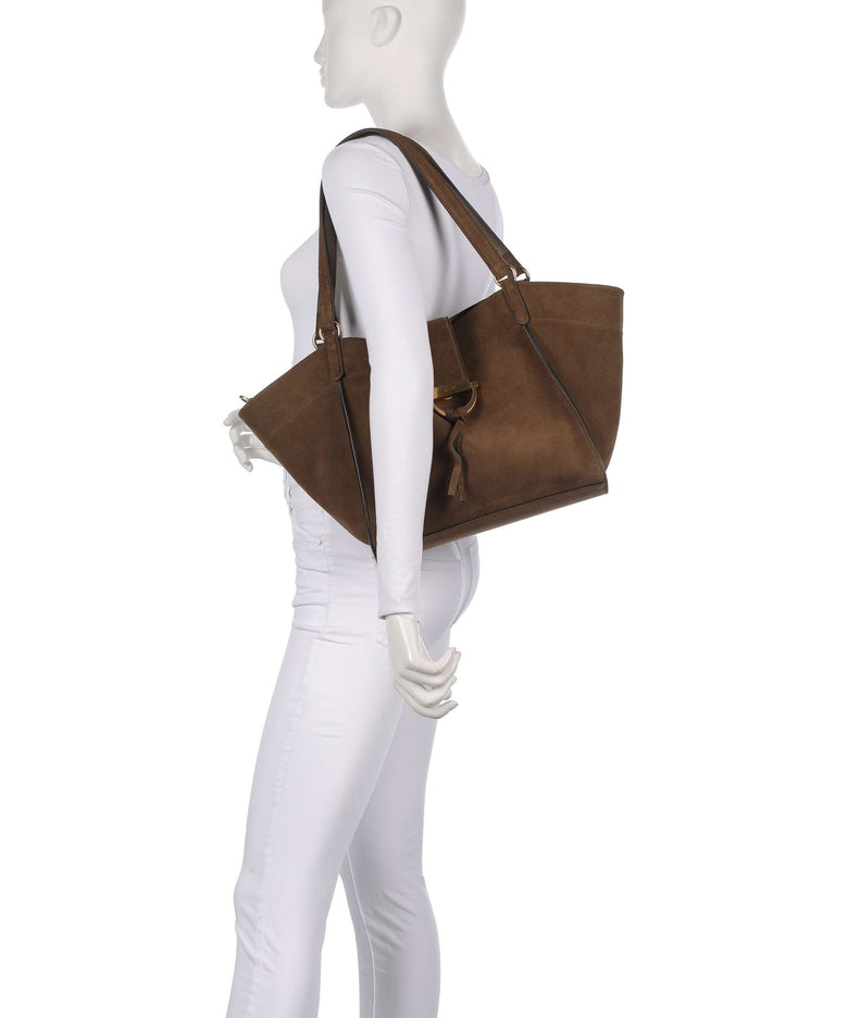 Abro Suede Temi Tote bag khaki