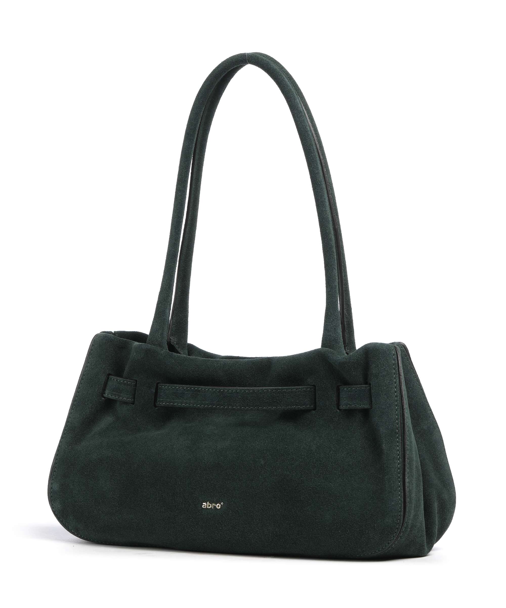 Abro Suede Jill Shoulder bag green