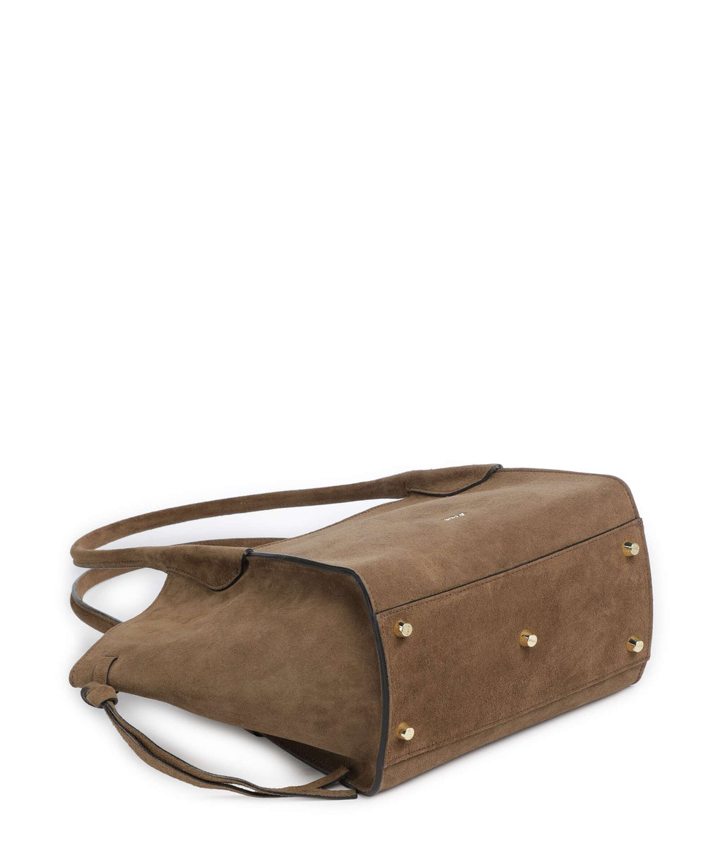 Abro Suede Vibe Small Shoulder bag khaki
