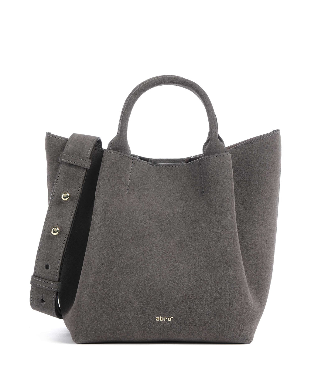 Abro Suede Essential Small Handbag grey