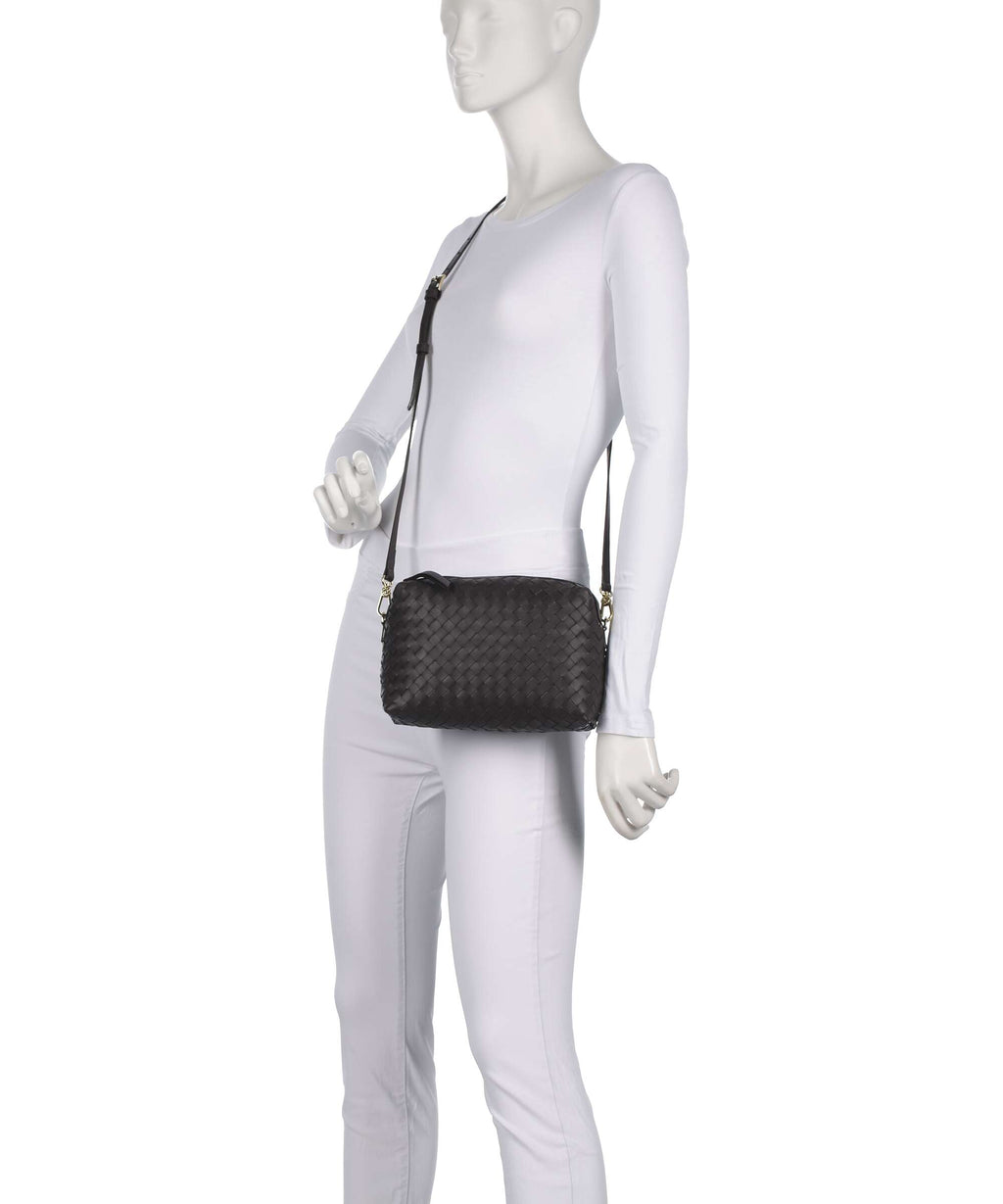 Abro Piuma Opaco Kaia Crossbody bag dark brown