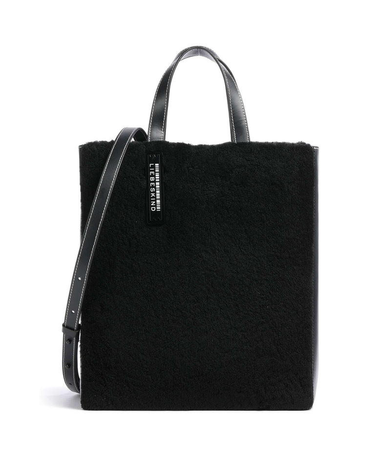 Liebeskind Paper Bag Shearling M Handbag black