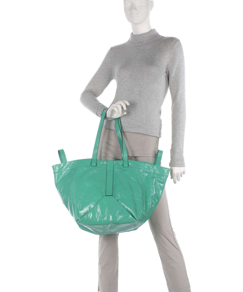 Liebeskind Elvira Paper Touch Crinkle L Tote bag jade
