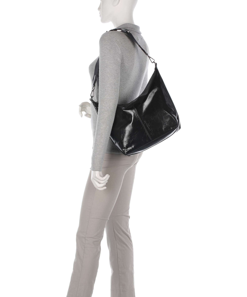 Liebeskind Paris 4 Paper Touch Crinkle M Hobo bag black