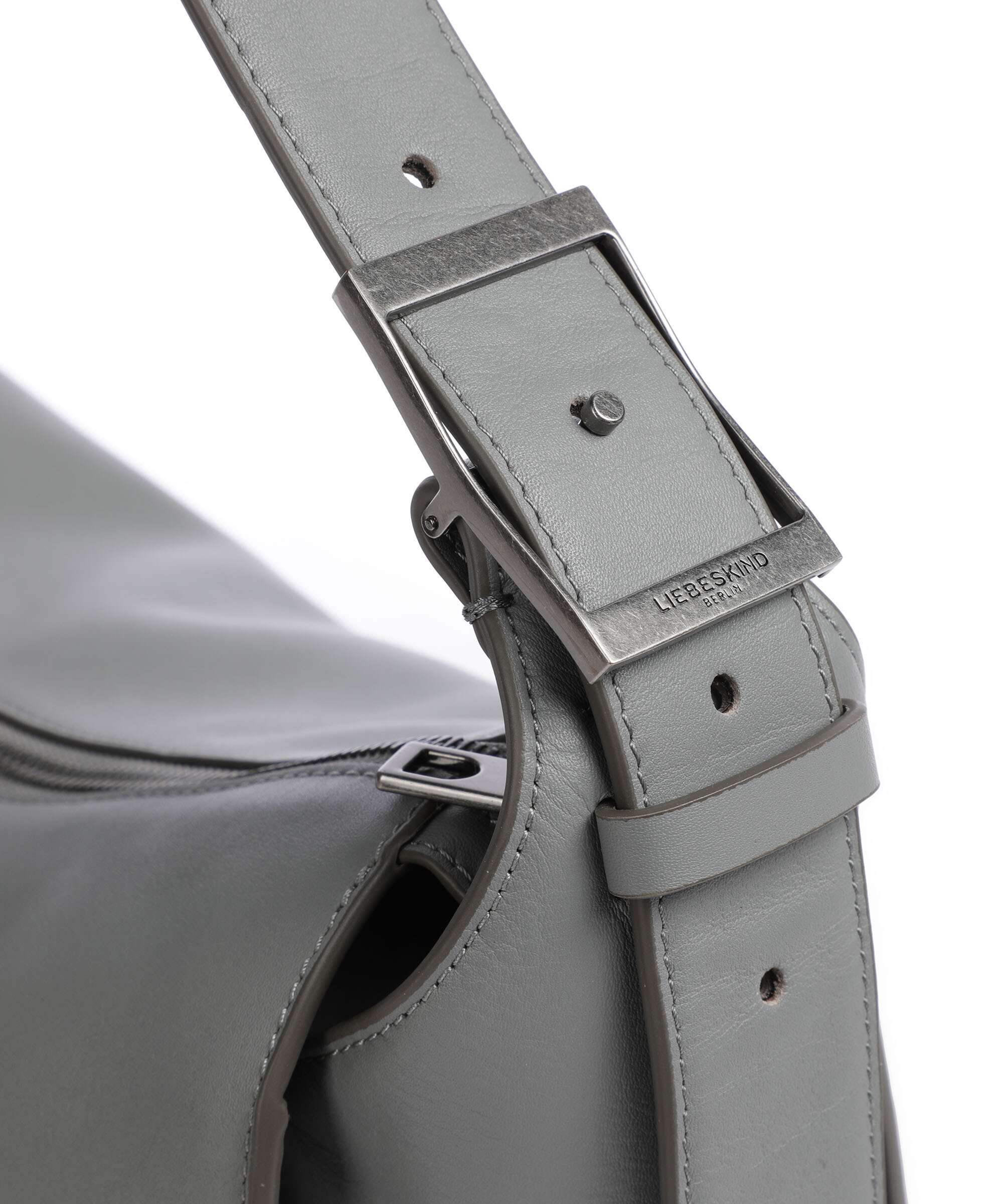 Liebeskind Lou Calf Optic M Hobo bag grigio