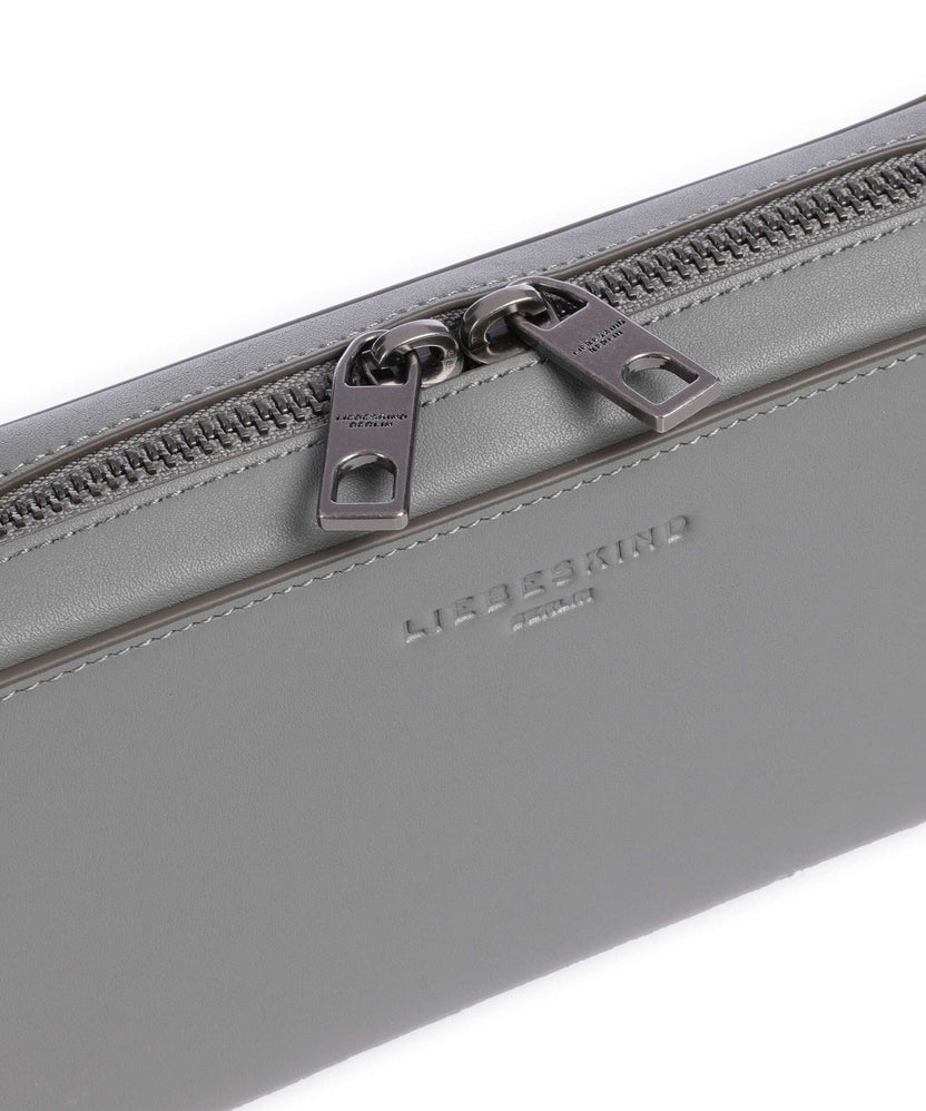 Liebeskind Lou Calf Optic XS Wallet grigio