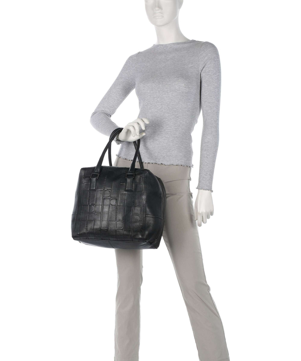 Liebeskind Kayla Monogram Sheep Natural M Handbag black