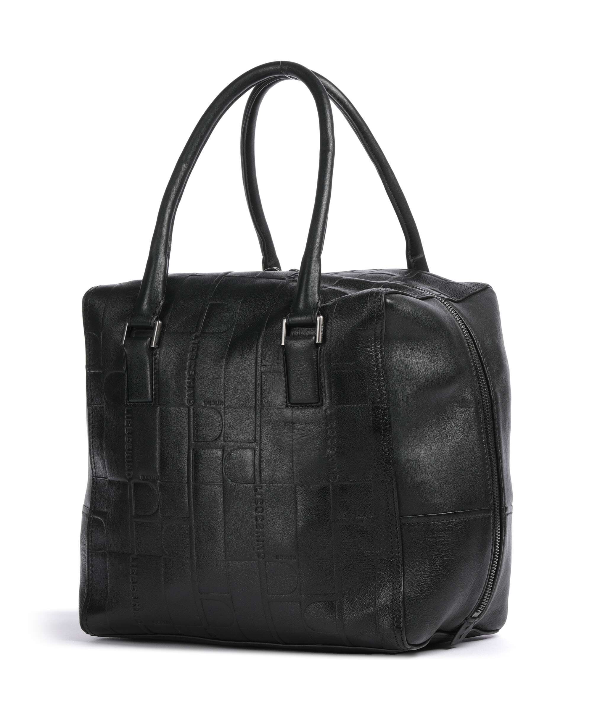 Liebeskind Kayla Monogram Sheep Natural M Handbag black