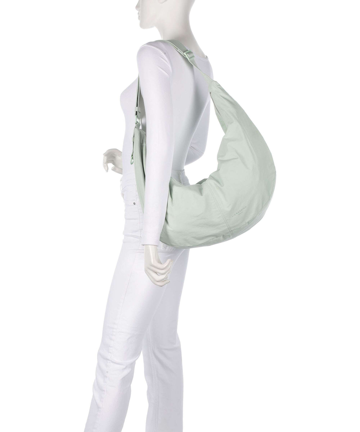 Liebeskind Moon Nylon L Hobo bag sage