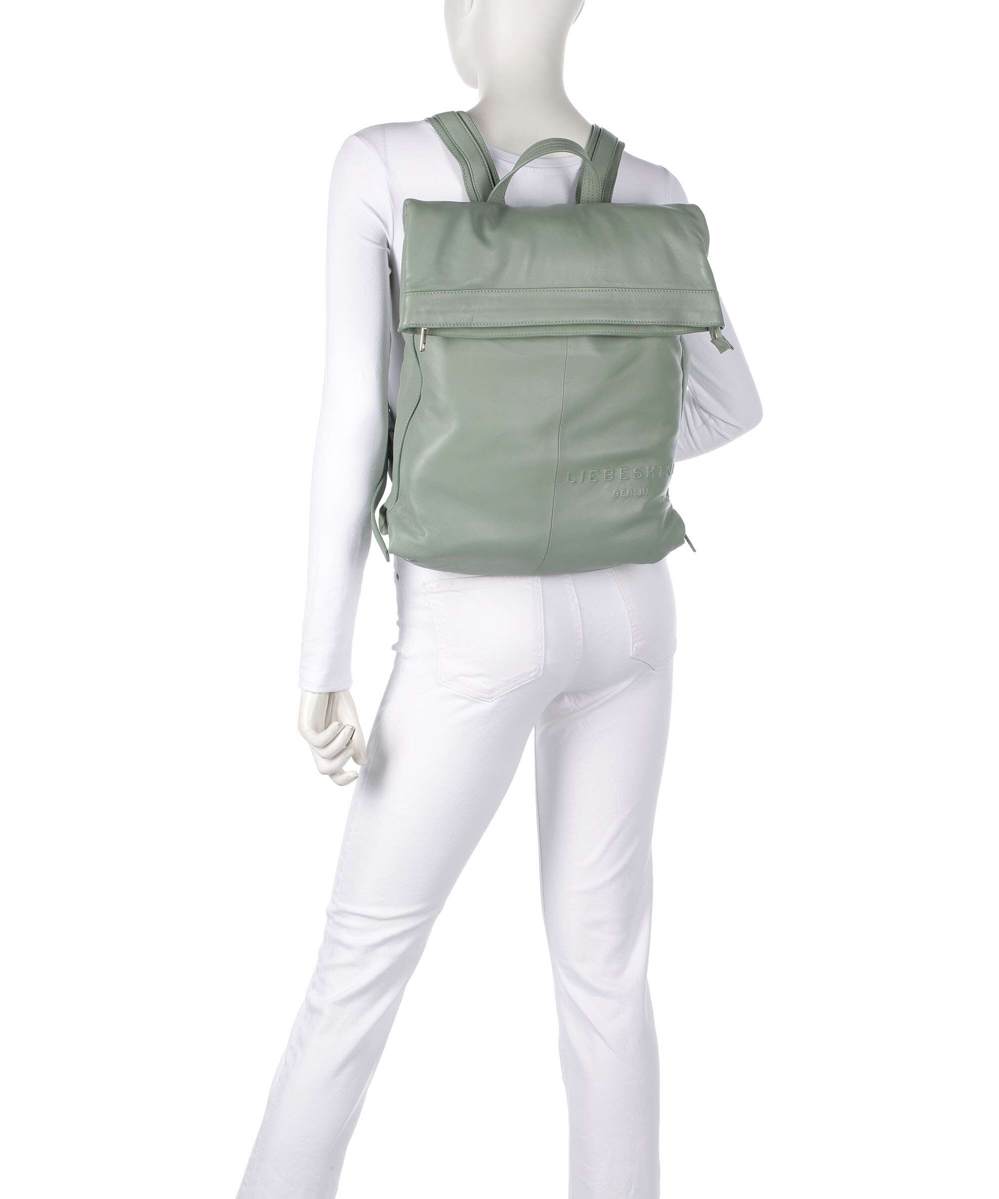 Liebeskind Elvira Sheep Natural L Backpack forest green