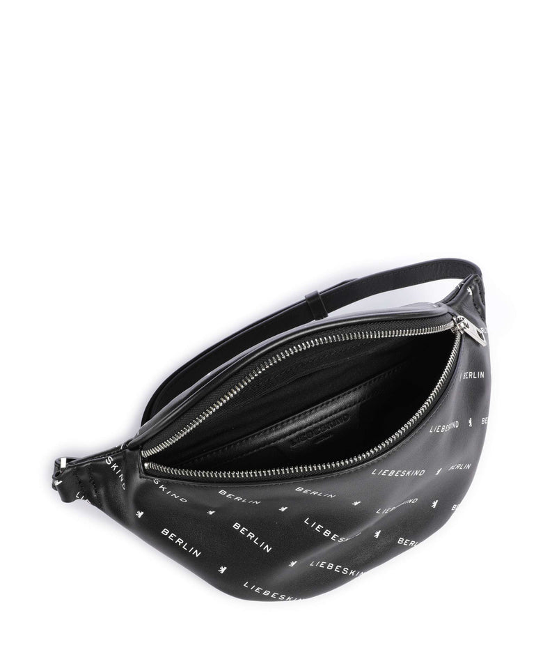Liebeskind Monogram Soft Nappa M Fanny pack black