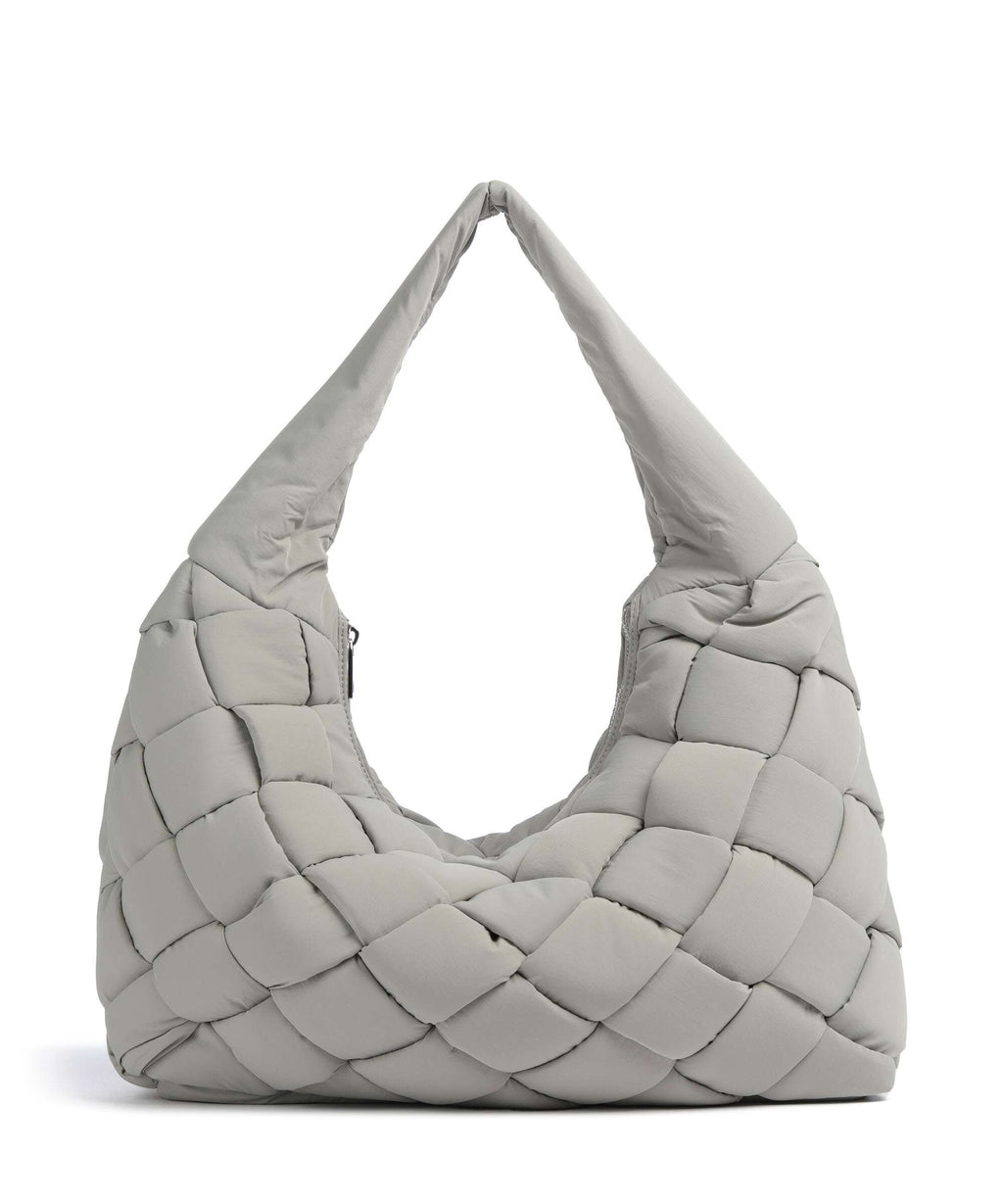 Liebeskind Bo Weaved Nylon L Hobo bag neutral grey