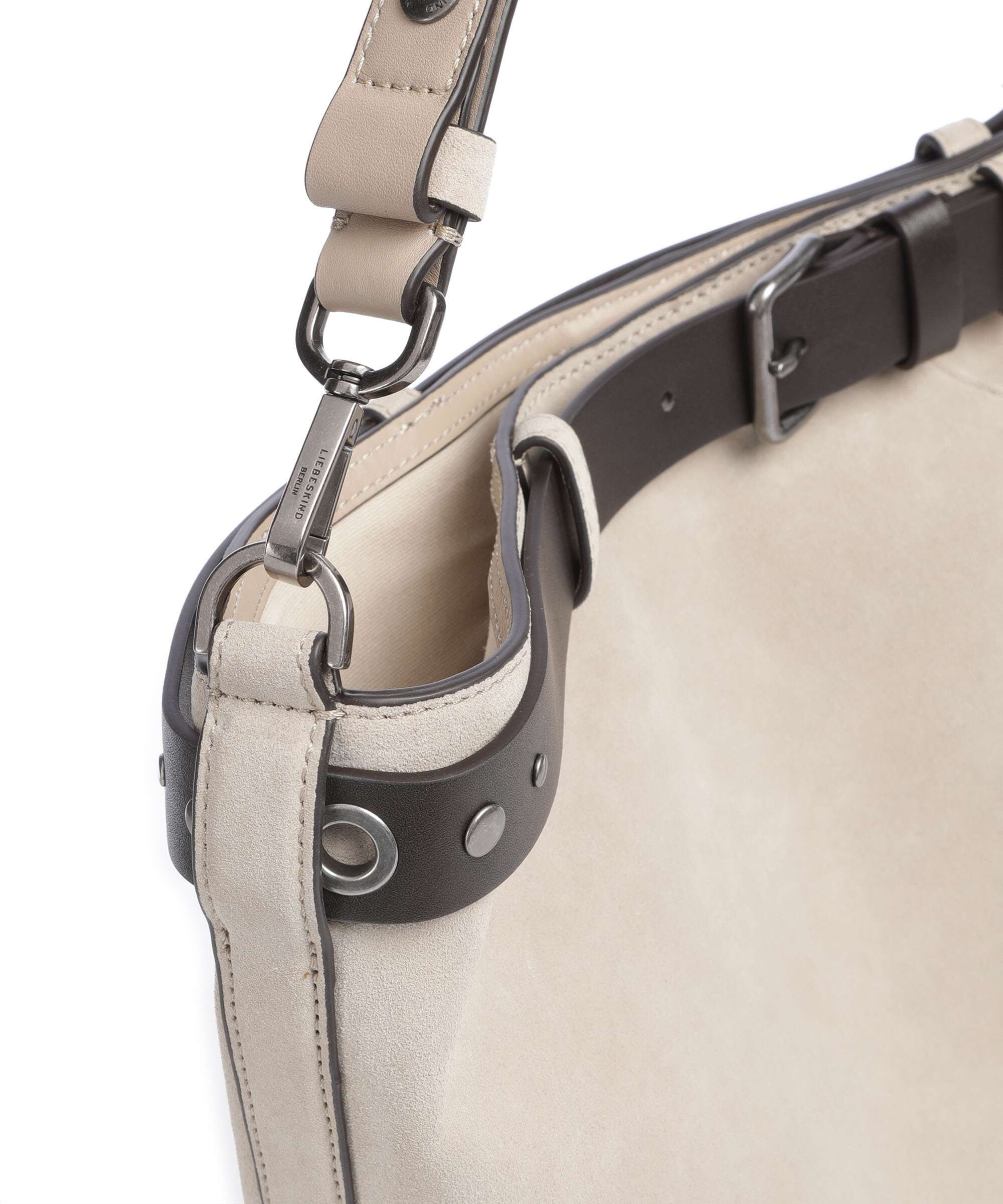 Liebeskind Zita Hydro Suede L Bucket bag beige