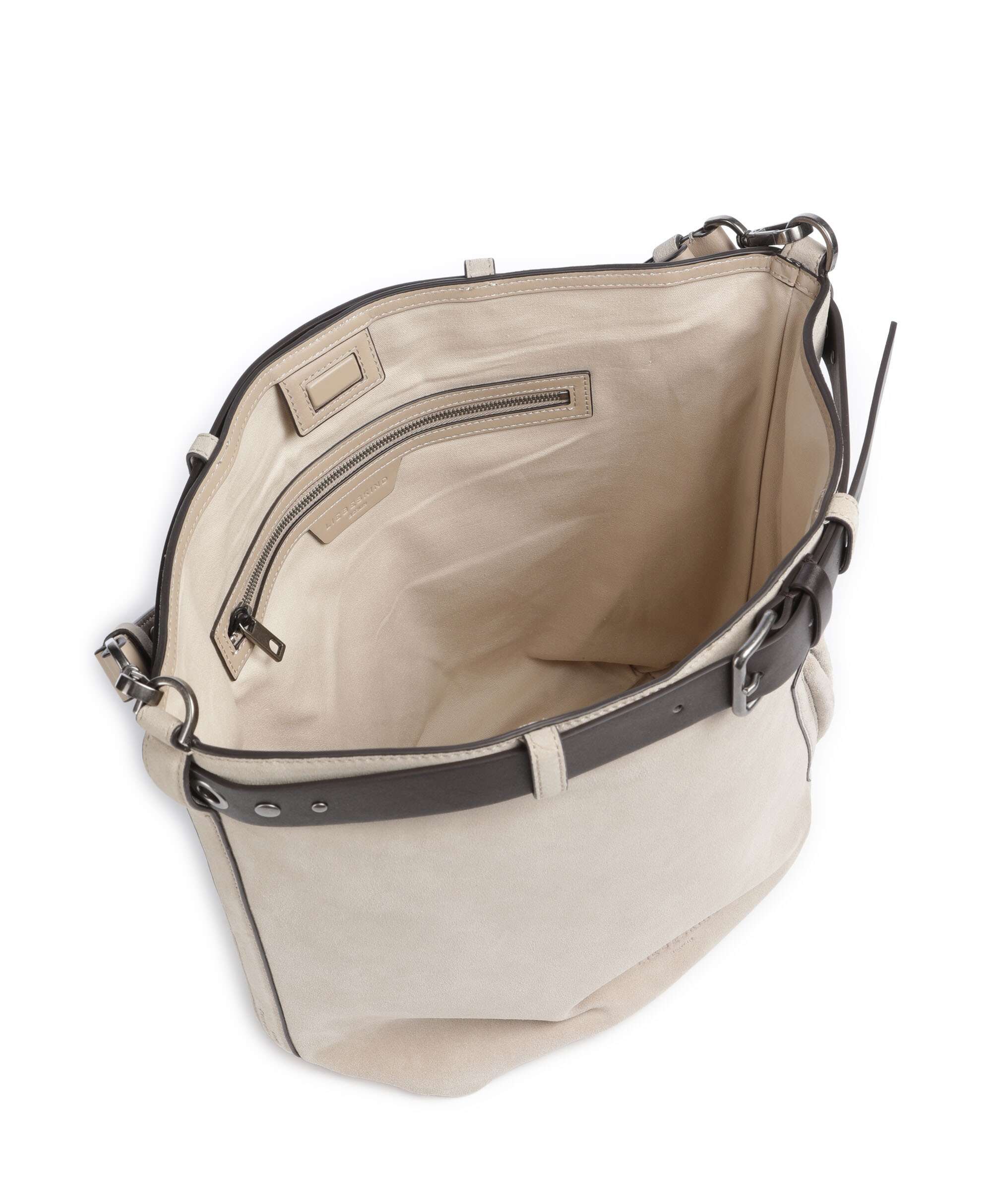 Liebeskind Zita Hydro Suede L Bucket bag beige