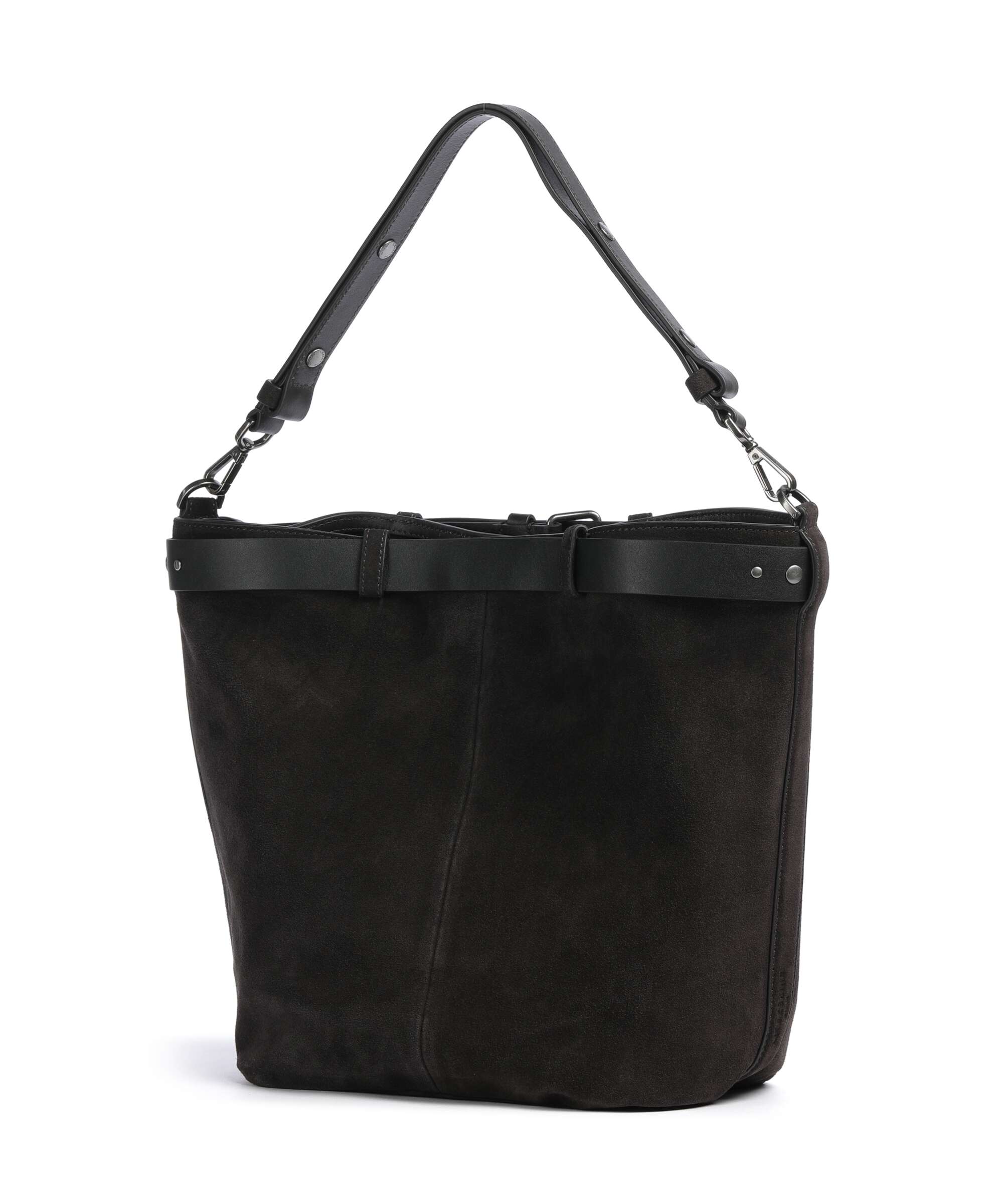 Liebeskind Zita Hydro Suede L Bucket bag deep soil
