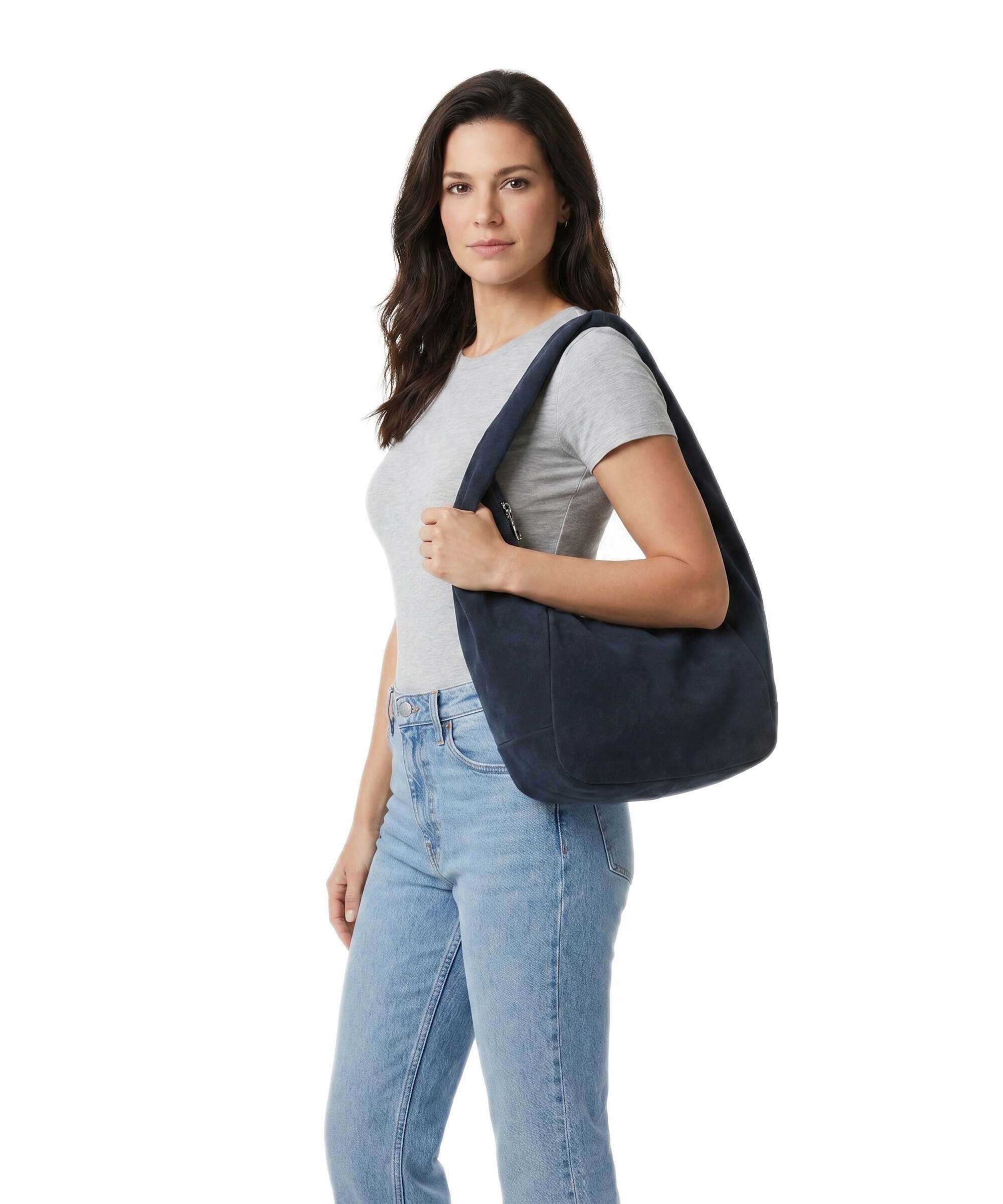 Liebeskind Farrah II Suede M Hobo bag peacoat