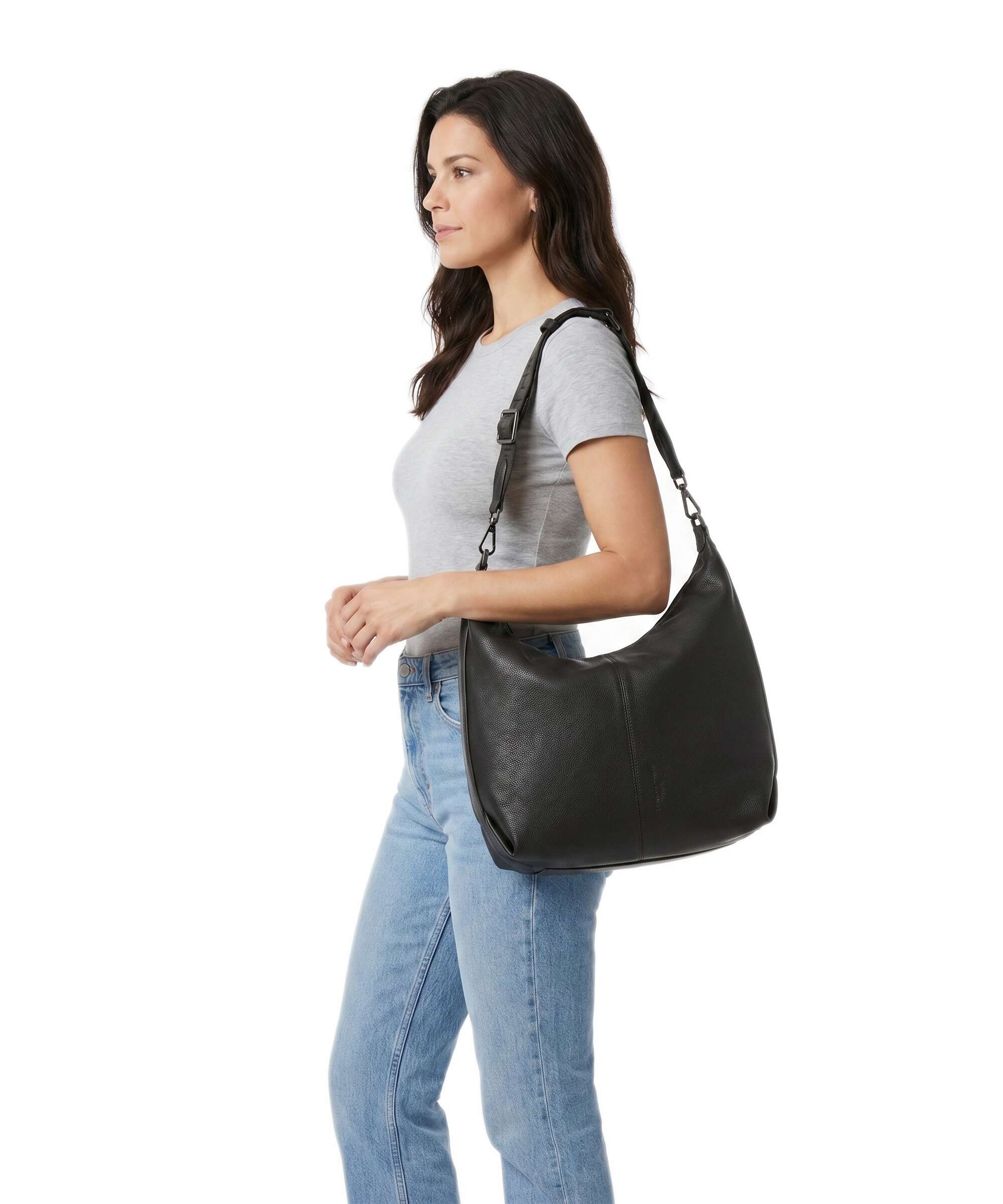 Liebeskind Paris Small Pebble M Hobo bag deep soil
