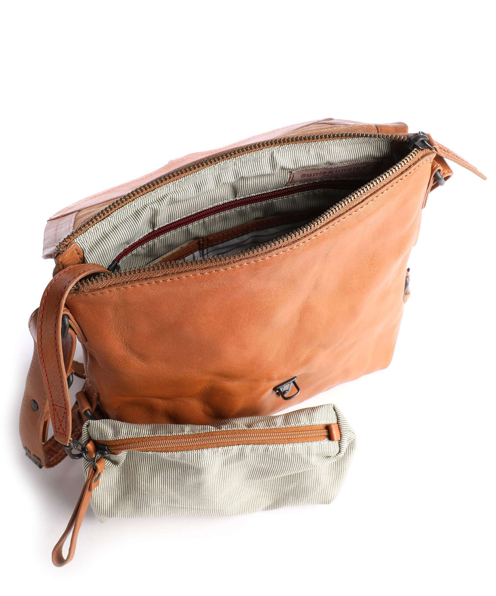 Aunts & Uncles Grandma's Luxury Club Mrs. Puff Pie Crossbody bag caramel