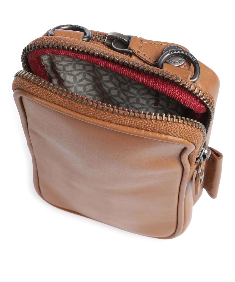 Aunts & Uncles Jamie's Orchard Prune Phone bag cognac