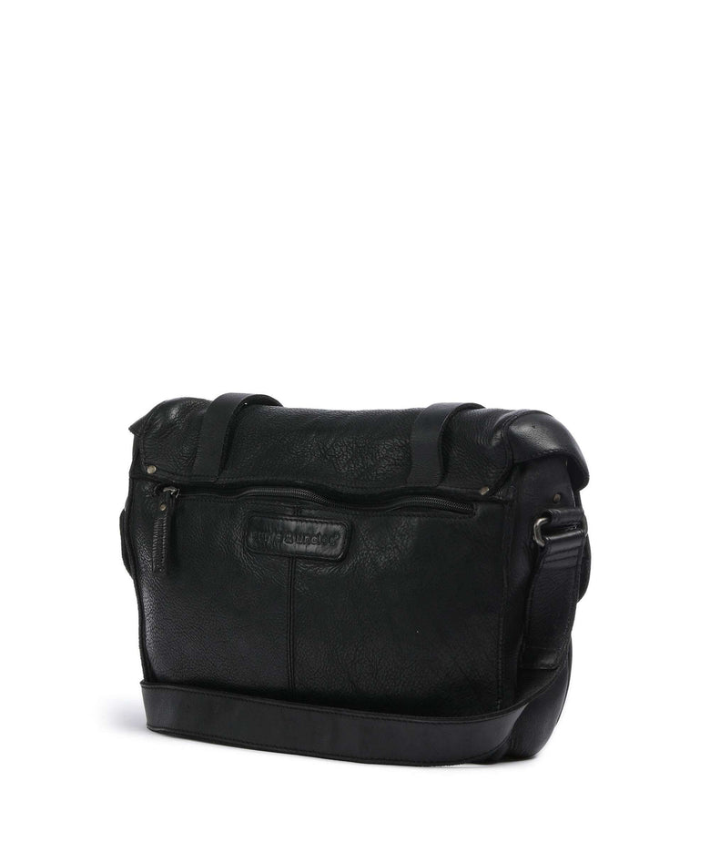 Aunts & Uncles Barbershop Anchor Messenger bag charcoal black