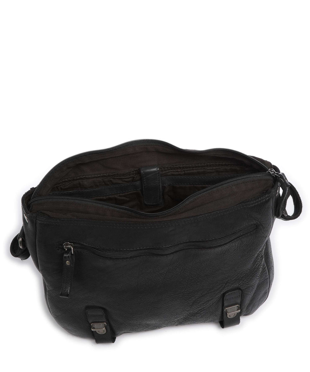 Aunts & Uncles Barbershop Anchor Messenger bag charcoal black