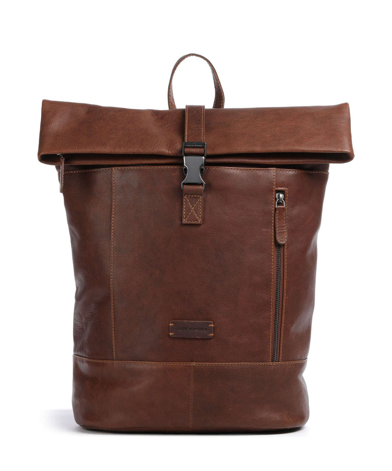 Jack Kinsky Porto 6 Rolltop backpack cognac