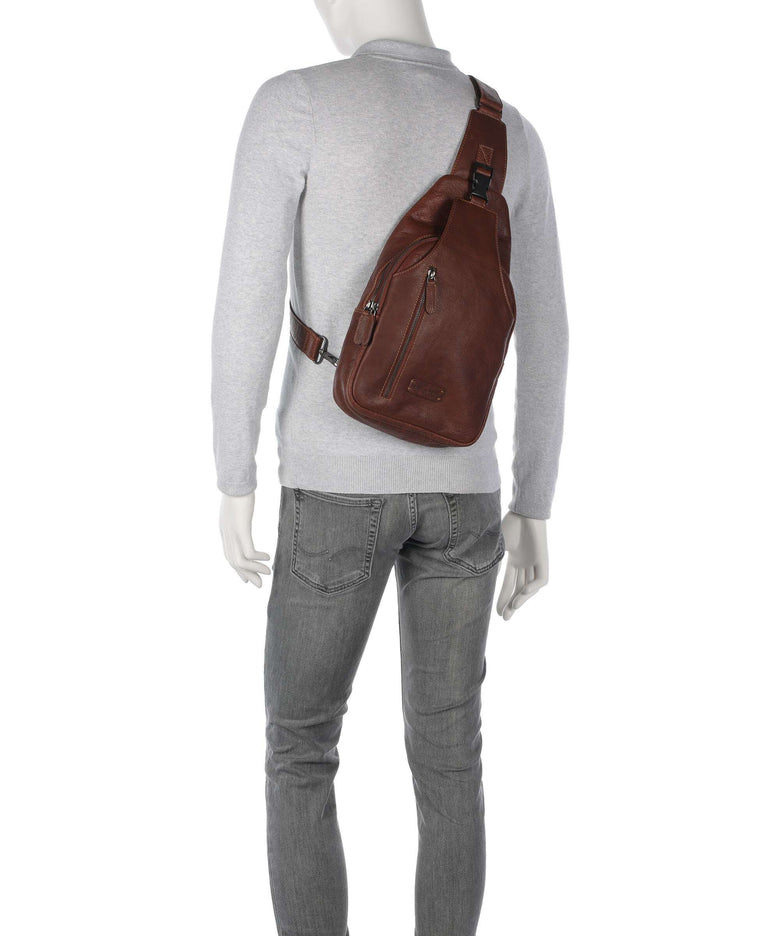 Jack Kinsky Porto 12 Sling bag cognac