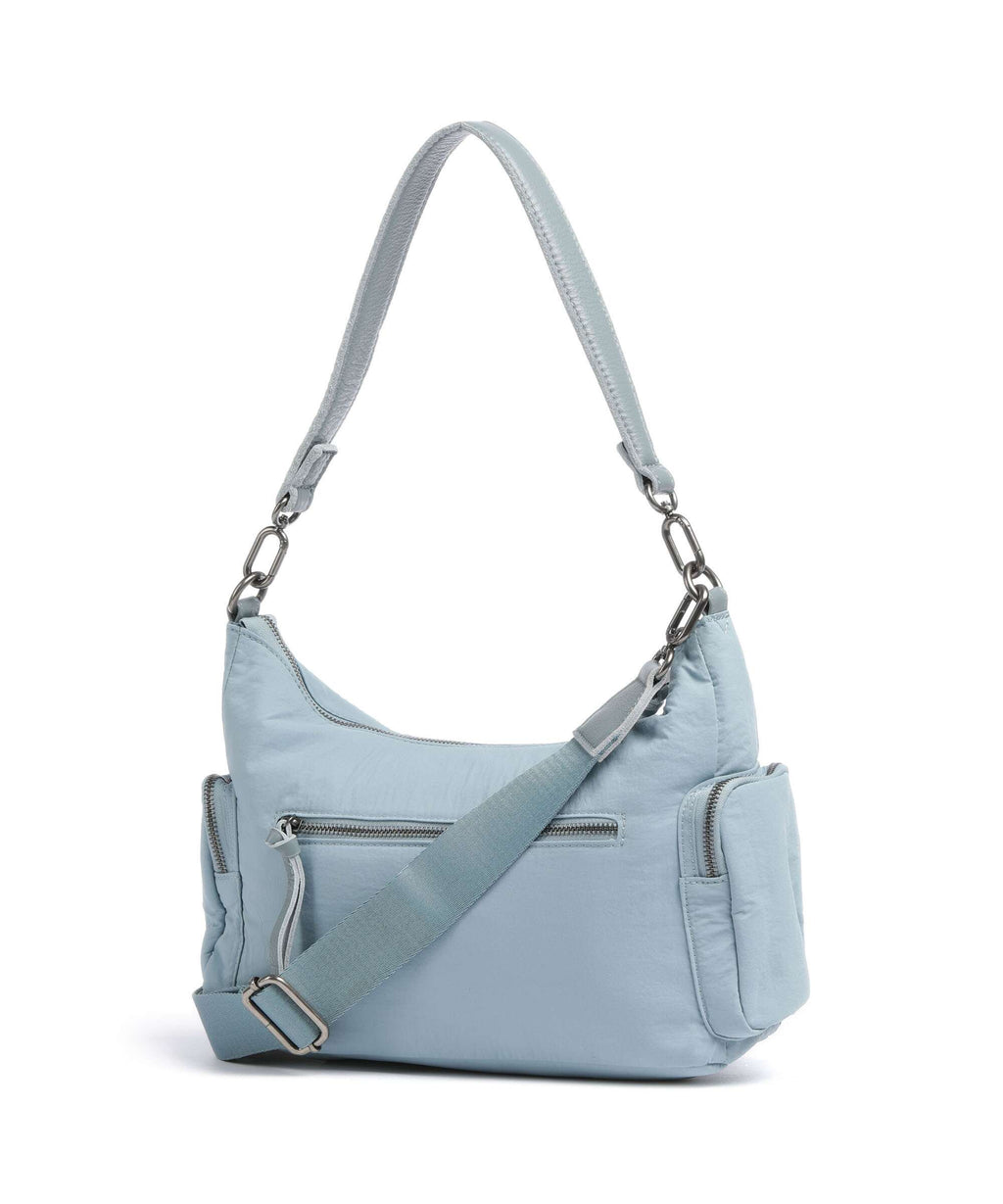 FredsBruder Friends for life Hobo bag dusty blue