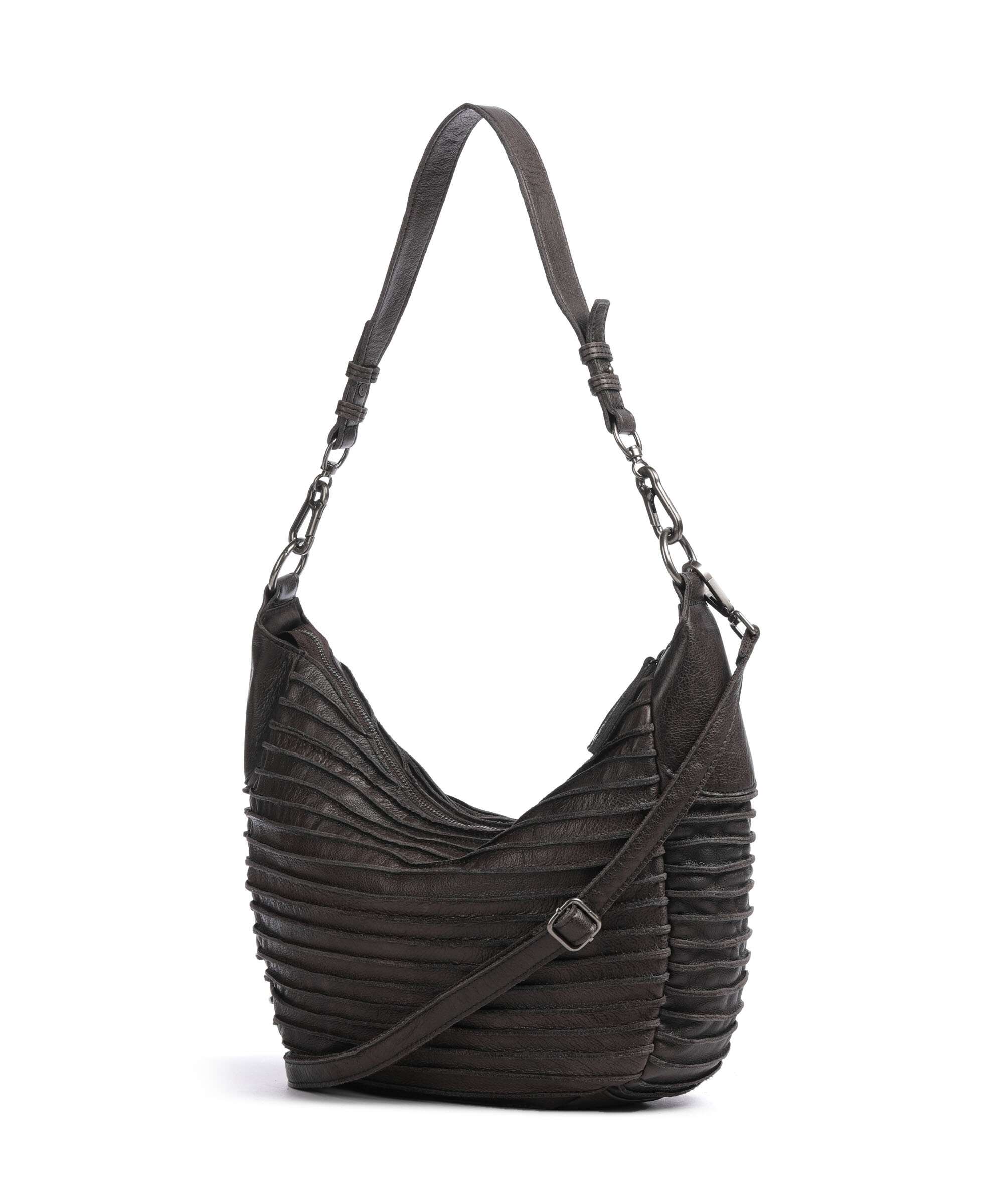 FredsBruder Bestseller Riffel Flowow Hobo bag brown