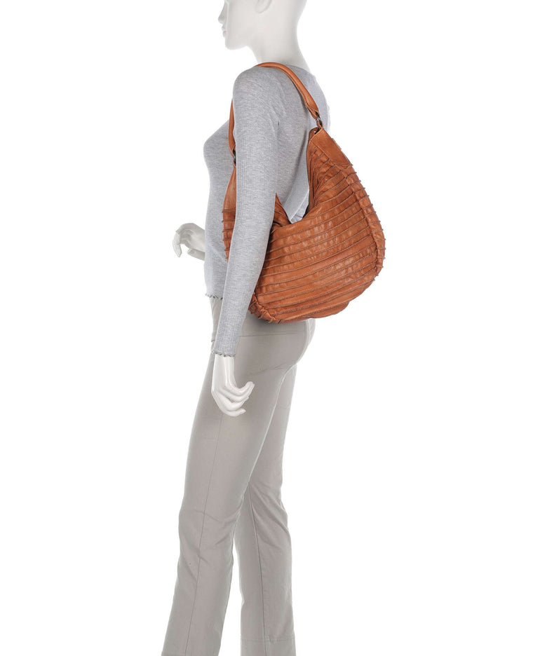 FredsBruder Bestseller Riffeltier S Hobo bag dark caramel