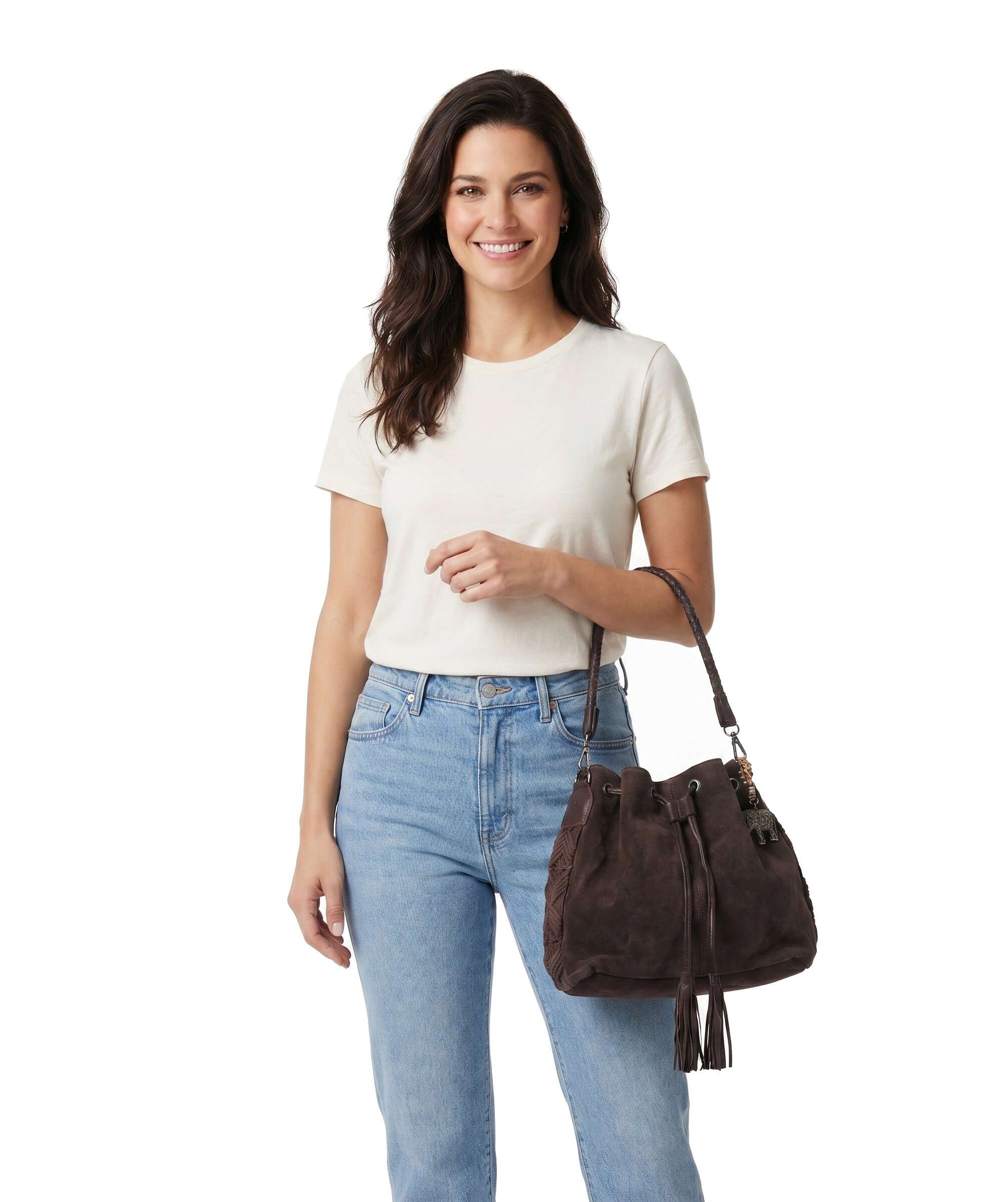 Anokhi Bucket bag chocolate
