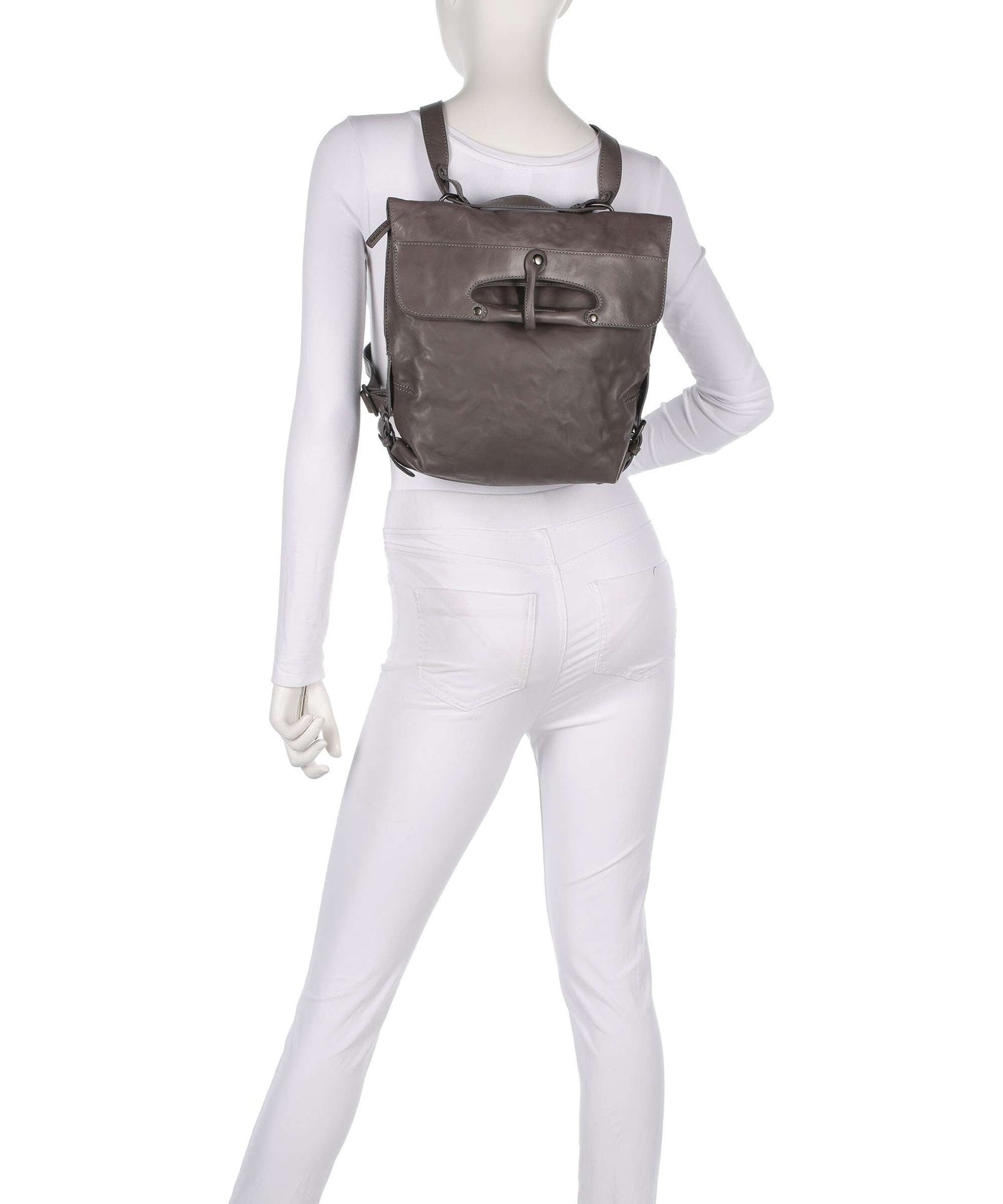 Aunts & Uncles Grandma's Luxury Club Mrs. Mince Pie Backpack bag oyster grey