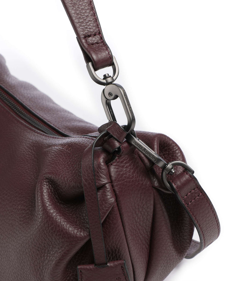 Aunts & Uncles Philocalists Sparkle Hobo bag merlot