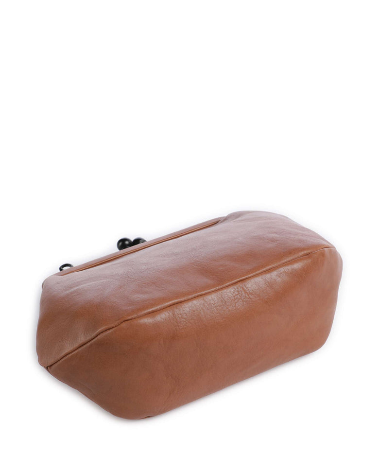 Aunts & Uncles Grandma's Luxury Club Mrs. Pizzelle Crossbody bag caramel