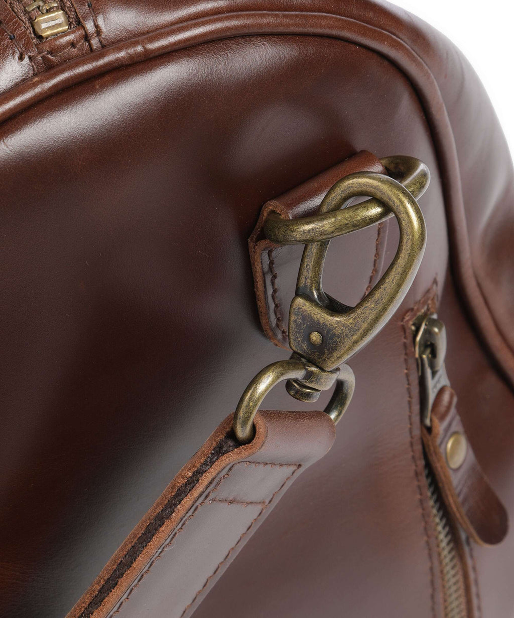 Buckle & Seam Crazy Horse Collin Weekend bag brown/blue