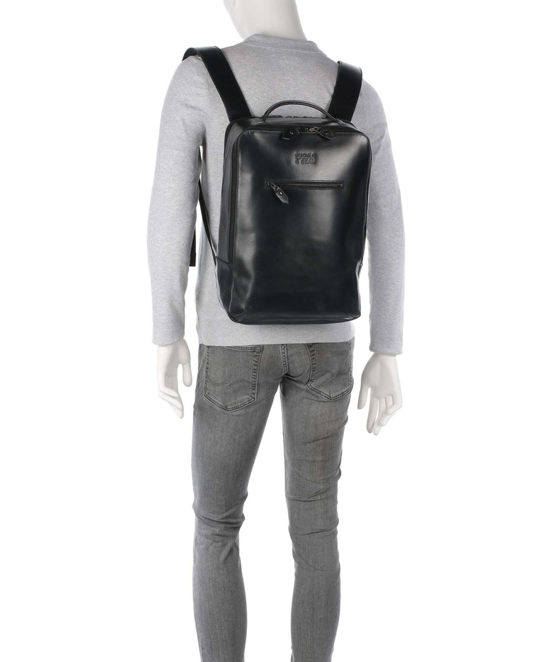 Buckle & Seam Crazy Horse Leon Backpack black
